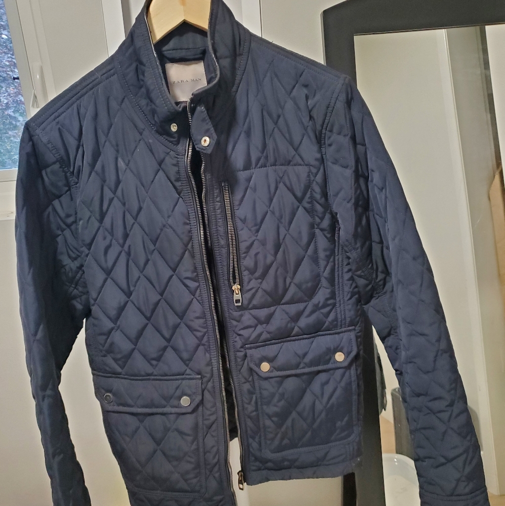 Zara Men's Quilted Jacket size M